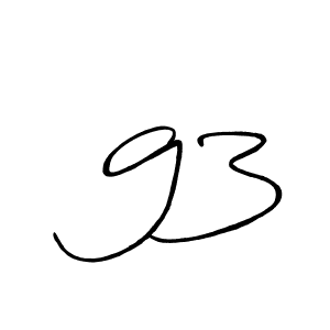 Make a beautiful signature design for name  93. With this signature (Antro_Vectra_Bolder) style, you can create a handwritten signature for free.  93 signature style 7 images and pictures png