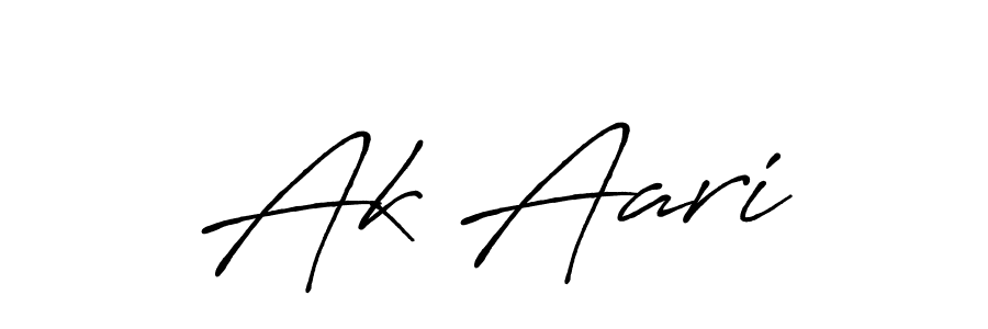 Create a beautiful signature design for name  Ak Aari . With this signature (Antro_Vectra_Bolder) fonts, you can make a handwritten signature for free.  Ak Aari  signature style 7 images and pictures png