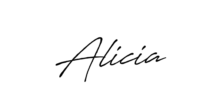 Also we have  Alicia name is the best signature style. Create professional handwritten signature collection using Antro_Vectra_Bolder autograph style.  Alicia signature style 7 images and pictures png