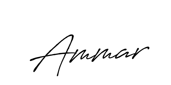 Once you've used our free online signature maker to create your best signature Antro_Vectra_Bolder style, it's time to enjoy all of the benefits that  Ammar name signing documents.  Ammar signature style 7 images and pictures png