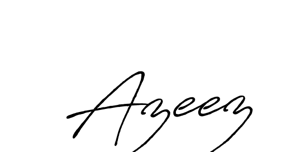 The best way (Antro_Vectra_Bolder) to make a short signature is to pick only two or three words in your name. The name  Azeez include a total of six letters. For converting this name.  Azeez signature style 7 images and pictures png