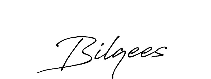 Use a signature maker to create a handwritten signature online. With this signature software, you can design (Antro_Vectra_Bolder) your own signature for name  Bilqees.  Bilqees signature style 7 images and pictures png