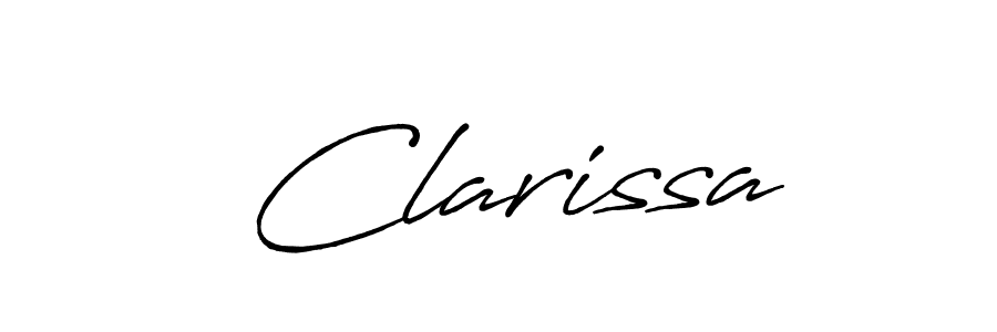 Antro_Vectra_Bolder is a professional signature style that is perfect for those who want to add a touch of class to their signature. It is also a great choice for those who want to make their signature more unique. Get  Clarissa name to fancy signature for free.  Clarissa signature style 7 images and pictures png