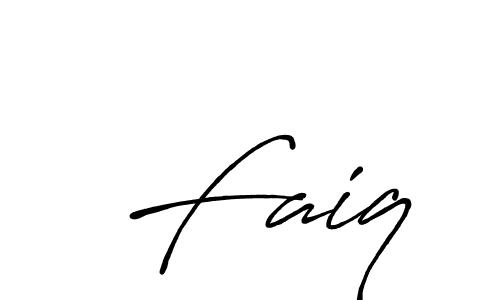 The best way (Antro_Vectra_Bolder) to make a short signature is to pick only two or three words in your name. The name  Faiq include a total of six letters. For converting this name.  Faiq signature style 7 images and pictures png
