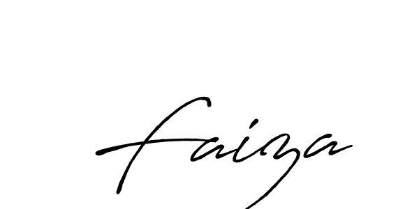 How to make  Faiza signature? Antro_Vectra_Bolder is a professional autograph style. Create handwritten signature for  Faiza name.  Faiza signature style 7 images and pictures png