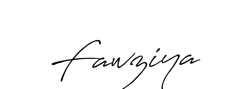Design your own signature with our free online signature maker. With this signature software, you can create a handwritten (Antro_Vectra_Bolder) signature for name  Fawziya.  Fawziya signature style 7 images and pictures png