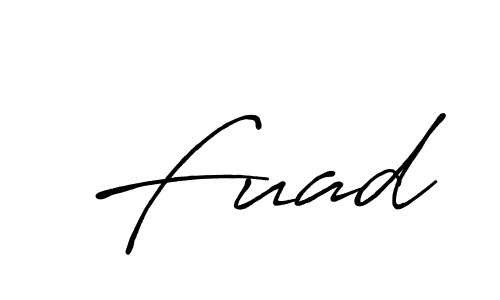 Create a beautiful signature design for name  Fuad. With this signature (Antro_Vectra_Bolder) fonts, you can make a handwritten signature for free.  Fuad signature style 7 images and pictures png