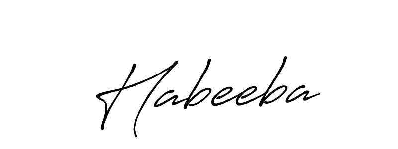 Best and Professional Signature Style for  Habeeba. Antro_Vectra_Bolder Best Signature Style Collection.  Habeeba signature style 7 images and pictures png