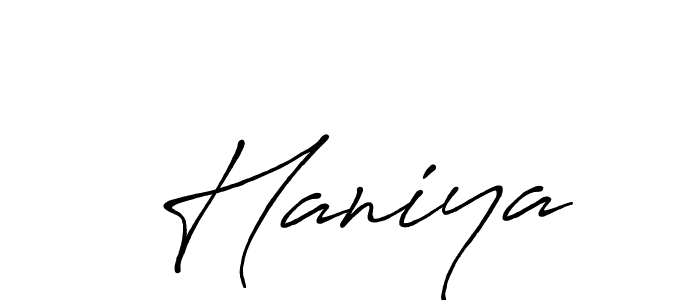 It looks lik you need a new signature style for name  Haniya. Design unique handwritten (Antro_Vectra_Bolder) signature with our free signature maker in just a few clicks.  Haniya signature style 7 images and pictures png
