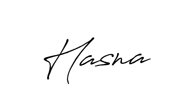 Design your own signature with our free online signature maker. With this signature software, you can create a handwritten (Antro_Vectra_Bolder) signature for name  Hasna.  Hasna signature style 7 images and pictures png