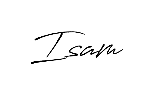 It looks lik you need a new signature style for name  Isam. Design unique handwritten (Antro_Vectra_Bolder) signature with our free signature maker in just a few clicks.  Isam signature style 7 images and pictures png