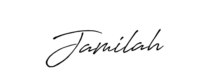 Once you've used our free online signature maker to create your best signature Antro_Vectra_Bolder style, it's time to enjoy all of the benefits that  Jamilah name signing documents.  Jamilah signature style 7 images and pictures png