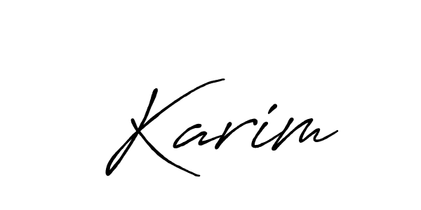 Create a beautiful signature design for name  Karim. With this signature (Antro_Vectra_Bolder) fonts, you can make a handwritten signature for free.  Karim signature style 7 images and pictures png