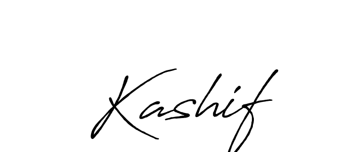 Use a signature maker to create a handwritten signature online. With this signature software, you can design (Antro_Vectra_Bolder) your own signature for name  Kashif.  Kashif signature style 7 images and pictures png