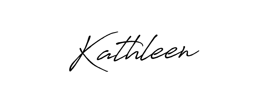 Design your own signature with our free online signature maker. With this signature software, you can create a handwritten (Antro_Vectra_Bolder) signature for name  Kathleen.  Kathleen signature style 7 images and pictures png