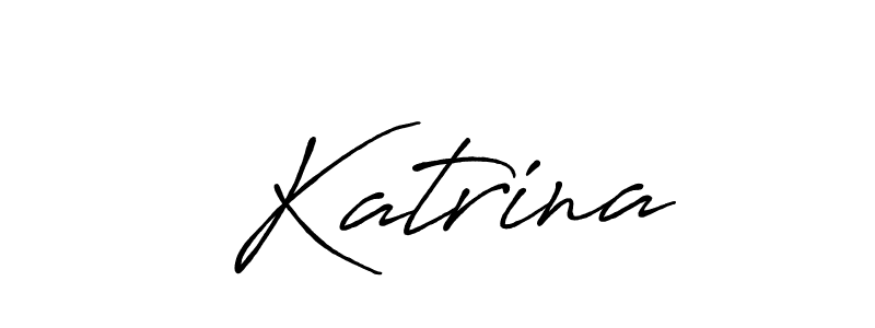 It looks lik you need a new signature style for name  Katrina. Design unique handwritten (Antro_Vectra_Bolder) signature with our free signature maker in just a few clicks.  Katrina signature style 7 images and pictures png