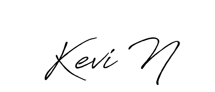 The best way (Antro_Vectra_Bolder) to make a short signature is to pick only two or three words in your name. The name  Kevi N include a total of six letters. For converting this name.  Kevi N signature style 7 images and pictures png