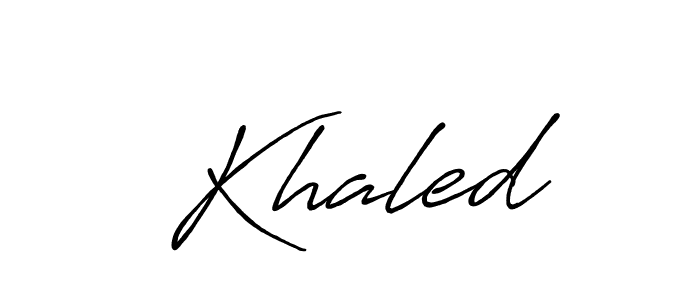 Also You can easily find your signature by using the search form. We will create  Khaled name handwritten signature images for you free of cost using Antro_Vectra_Bolder sign style.  Khaled signature style 7 images and pictures png
