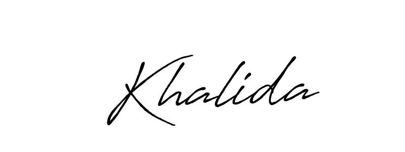Check out images of Autograph of  Khalida name. Actor  Khalida Signature Style. Antro_Vectra_Bolder is a professional sign style online.  Khalida signature style 7 images and pictures png