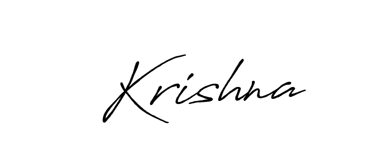 Create a beautiful signature design for name  Krishna. With this signature (Antro_Vectra_Bolder) fonts, you can make a handwritten signature for free.  Krishna signature style 7 images and pictures png