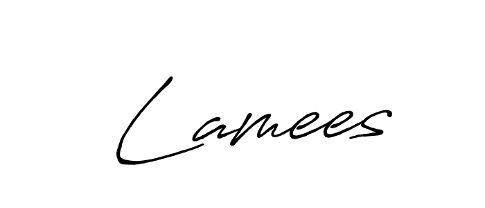 Once you've used our free online signature maker to create your best signature Antro_Vectra_Bolder style, it's time to enjoy all of the benefits that  Lamees name signing documents.  Lamees signature style 7 images and pictures png