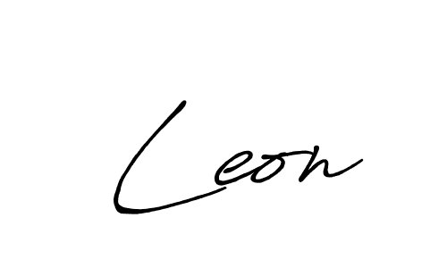  Leon stylish signature style. Best Handwritten Sign (Antro_Vectra_Bolder) for my name. Handwritten Signature Collection Ideas for my name  Leon.  Leon signature style 7 images and pictures png