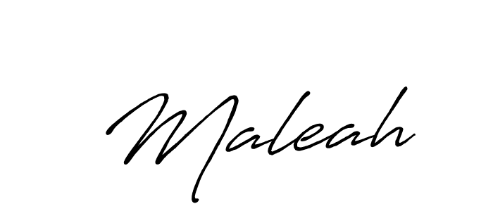 Create a beautiful signature design for name  Maleah. With this signature (Antro_Vectra_Bolder) fonts, you can make a handwritten signature for free.  Maleah signature style 7 images and pictures png