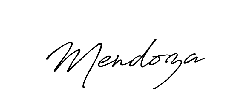 Design your own signature with our free online signature maker. With this signature software, you can create a handwritten (Antro_Vectra_Bolder) signature for name  Mendoza.  Mendoza signature style 7 images and pictures png