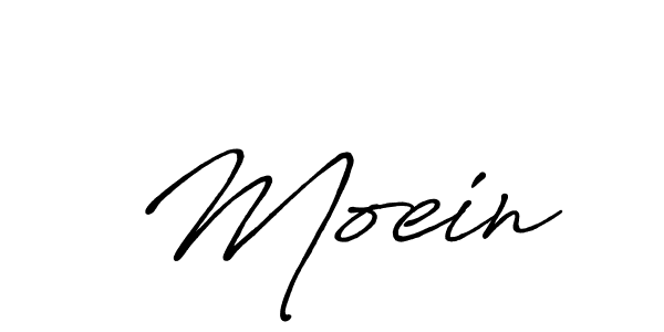 Design your own signature with our free online signature maker. With this signature software, you can create a handwritten (Antro_Vectra_Bolder) signature for name  Moein.  Moein signature style 7 images and pictures png