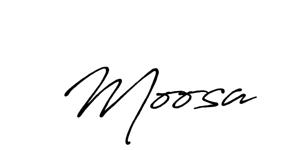 Best and Professional Signature Style for  Moosa. Antro_Vectra_Bolder Best Signature Style Collection.  Moosa signature style 7 images and pictures png