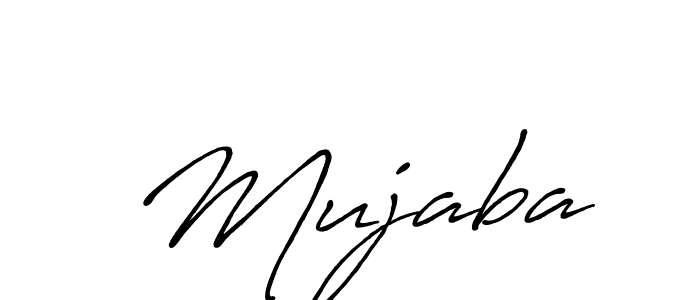 Make a beautiful signature design for name  Mujaba. With this signature (Antro_Vectra_Bolder) style, you can create a handwritten signature for free.  Mujaba signature style 7 images and pictures png