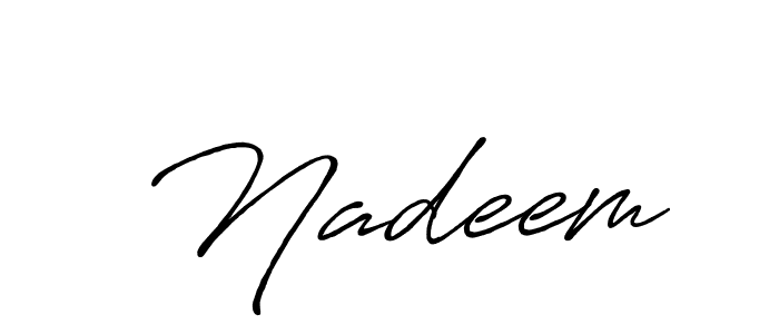 The best way (Antro_Vectra_Bolder) to make a short signature is to pick only two or three words in your name. The name  Nadeem include a total of six letters. For converting this name.  Nadeem signature style 7 images and pictures png