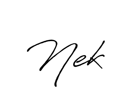 Here are the top 10 professional signature styles for the name  Nek. These are the best autograph styles you can use for your name.  Nek signature style 7 images and pictures png