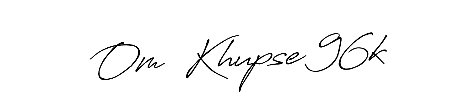 How to make  Om  Khupse 96k signature? Antro_Vectra_Bolder is a professional autograph style. Create handwritten signature for  Om  Khupse 96k name.  Om  Khupse 96k signature style 7 images and pictures png