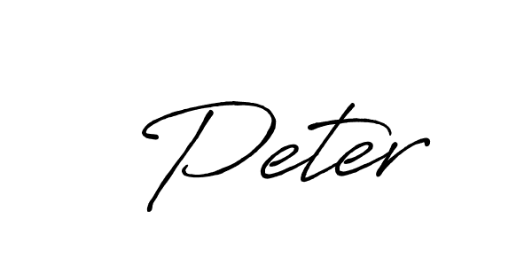 Use a signature maker to create a handwritten signature online. With this signature software, you can design (Antro_Vectra_Bolder) your own signature for name  Peter.  Peter signature style 7 images and pictures png