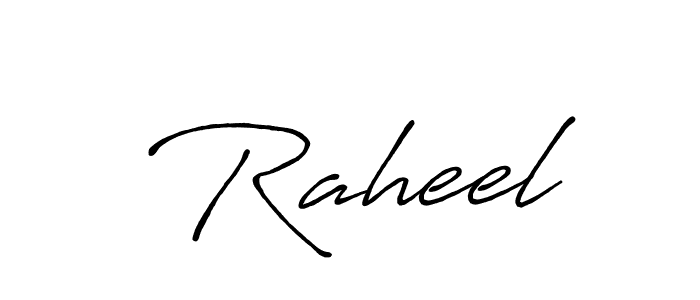 Once you've used our free online signature maker to create your best signature Antro_Vectra_Bolder style, it's time to enjoy all of the benefits that  Raheel name signing documents.  Raheel signature style 7 images and pictures png