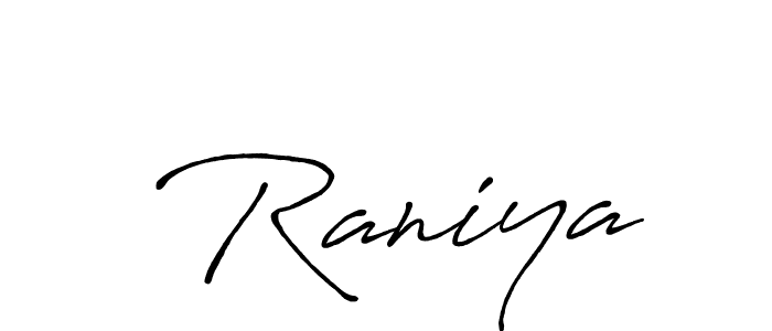 Similarly Antro_Vectra_Bolder is the best handwritten signature design. Signature creator online .You can use it as an online autograph creator for name  Raniya.  Raniya signature style 7 images and pictures png