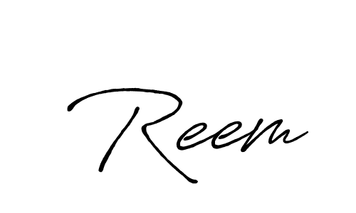 How to make  Reem name signature. Use Antro_Vectra_Bolder style for creating short signs online. This is the latest handwritten sign.  Reem signature style 7 images and pictures png