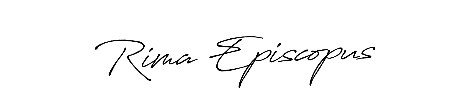 Check out images of Autograph of  Rima Episcopus name. Actor  Rima Episcopus Signature Style. Antro_Vectra_Bolder is a professional sign style online.  Rima Episcopus signature style 7 images and pictures png