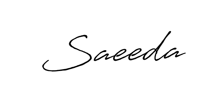 Also You can easily find your signature by using the search form. We will create  Saeeda name handwritten signature images for you free of cost using Antro_Vectra_Bolder sign style.  Saeeda signature style 7 images and pictures png