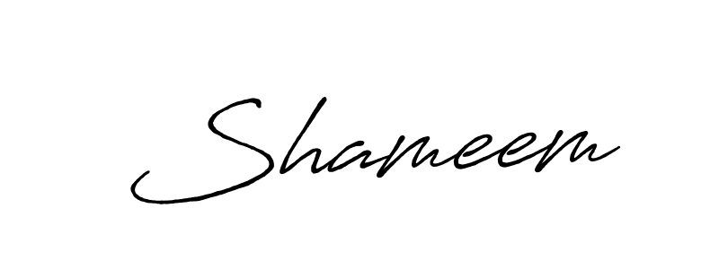Design your own signature with our free online signature maker. With this signature software, you can create a handwritten (Antro_Vectra_Bolder) signature for name  Shameem.  Shameem signature style 7 images and pictures png