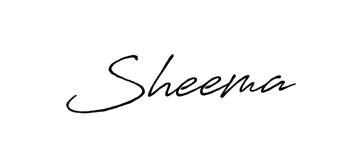 Make a beautiful signature design for name  Sheema. With this signature (Antro_Vectra_Bolder) style, you can create a handwritten signature for free.  Sheema signature style 7 images and pictures png
