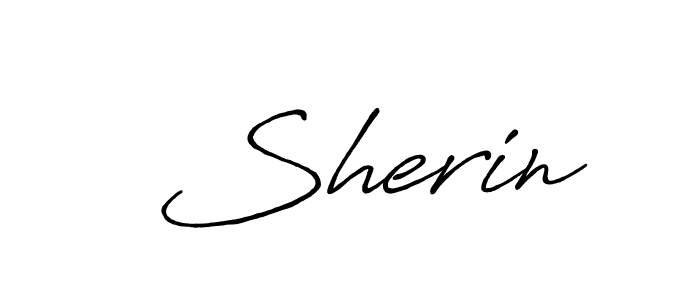 The best way (Antro_Vectra_Bolder) to make a short signature is to pick only two or three words in your name. The name  Sherin include a total of six letters. For converting this name.  Sherin signature style 7 images and pictures png