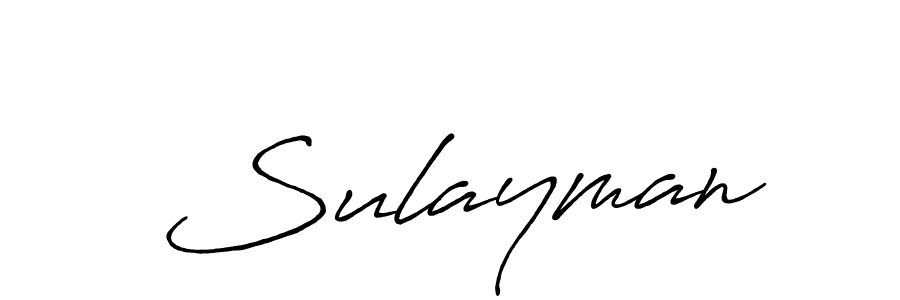 Use a signature maker to create a handwritten signature online. With this signature software, you can design (Antro_Vectra_Bolder) your own signature for name  Sulayman.  Sulayman signature style 7 images and pictures png