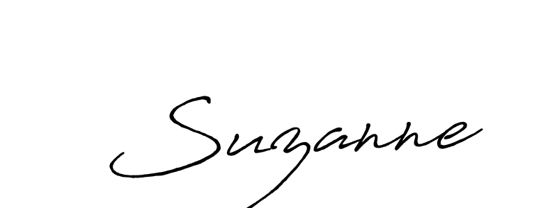 Use a signature maker to create a handwritten signature online. With this signature software, you can design (Antro_Vectra_Bolder) your own signature for name  Suzanne.  Suzanne signature style 7 images and pictures png
