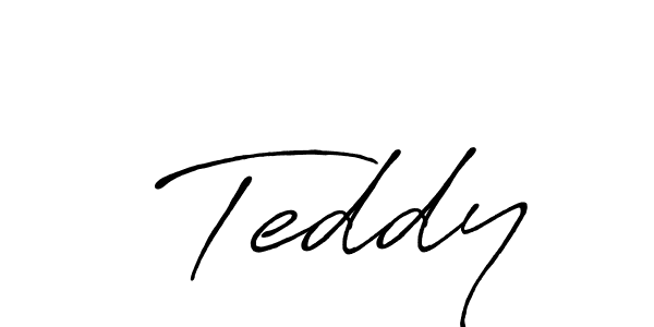 How to make  Teddy name signature. Use Antro_Vectra_Bolder style for creating short signs online. This is the latest handwritten sign.  Teddy signature style 7 images and pictures png