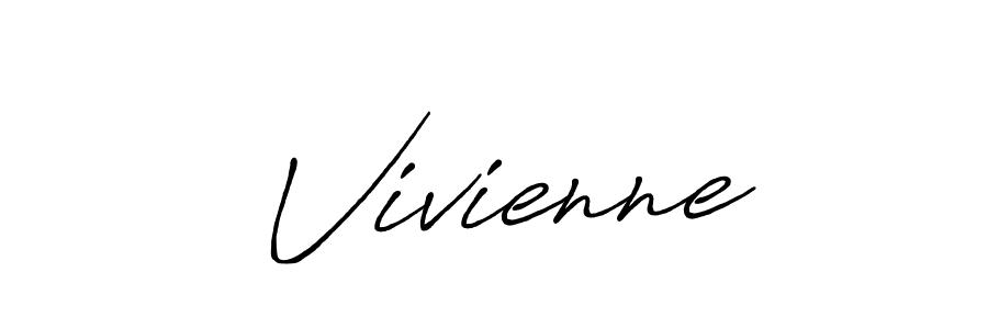 Use a signature maker to create a handwritten signature online. With this signature software, you can design (Antro_Vectra_Bolder) your own signature for name  Vivienne.  Vivienne signature style 7 images and pictures png