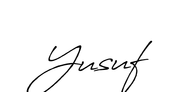 Make a short  Yusuf signature style. Manage your documents anywhere anytime using Antro_Vectra_Bolder. Create and add eSignatures, submit forms, share and send files easily.  Yusuf signature style 7 images and pictures png