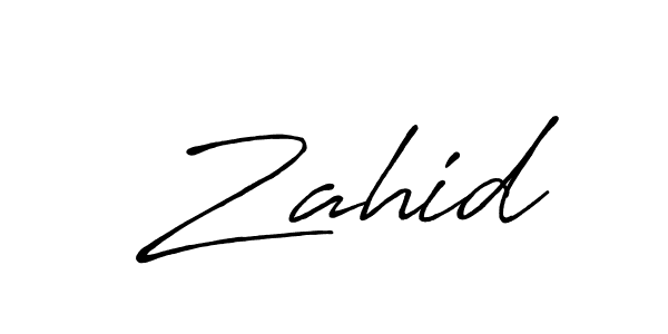 Design your own signature with our free online signature maker. With this signature software, you can create a handwritten (Antro_Vectra_Bolder) signature for name  Zahid.  Zahid signature style 7 images and pictures png