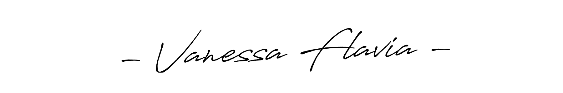 Use a signature maker to create a handwritten signature online. With this signature software, you can design (Antro_Vectra_Bolder) your own signature for name - Vanessa Flavia -. - Vanessa Flavia - signature style 7 images and pictures png